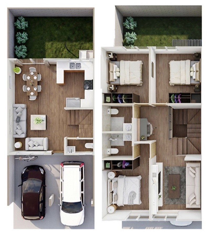 Planta arquitectónica Modelo DP-125